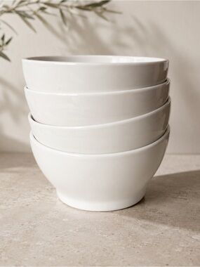 John Pawson When Objects Work Set of 4 Small Serving Bowls. 5” Stonewear